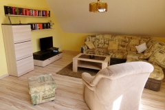 Wohnzimmer mit Schlafcouch